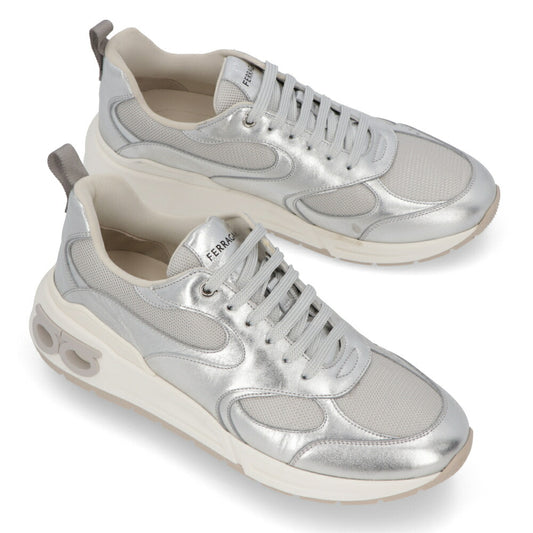 FERRAGAMO スニーカー COSMA LUX シルバー 厚底 0763638