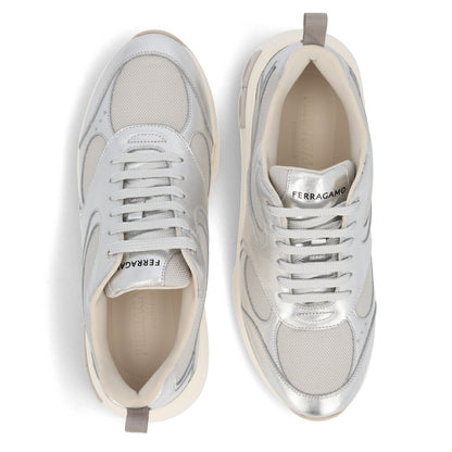 FERRAGAMO スニーカー COSMA LUX シルバー 厚底 0763638