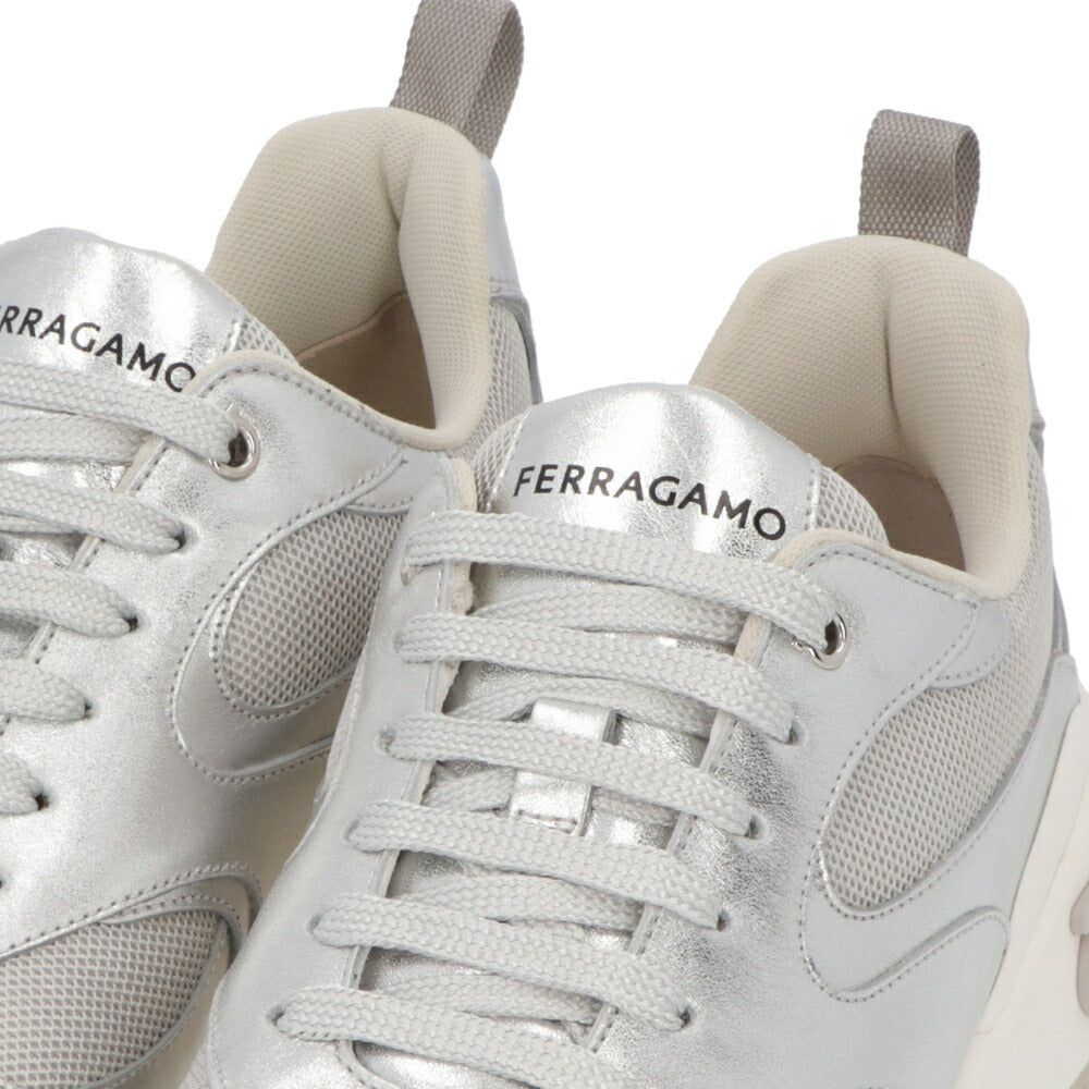 FERRAGAMO スニーカー COSMA LUX シルバー 厚底 0763638