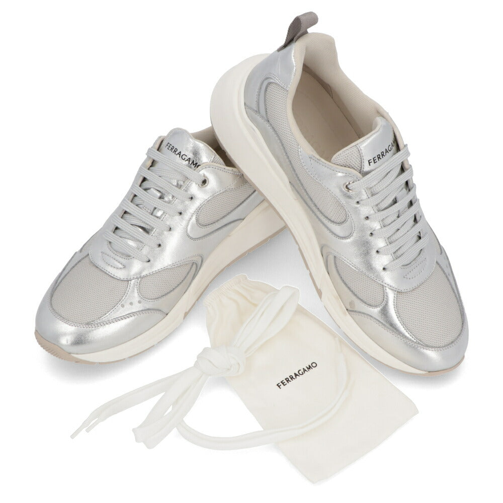 FERRAGAMO スニーカー COSMA LUX シルバー 厚底 0763638