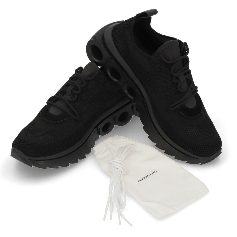 FERRAGAMO スニーカー NIMA KNIT ブラック 0760649