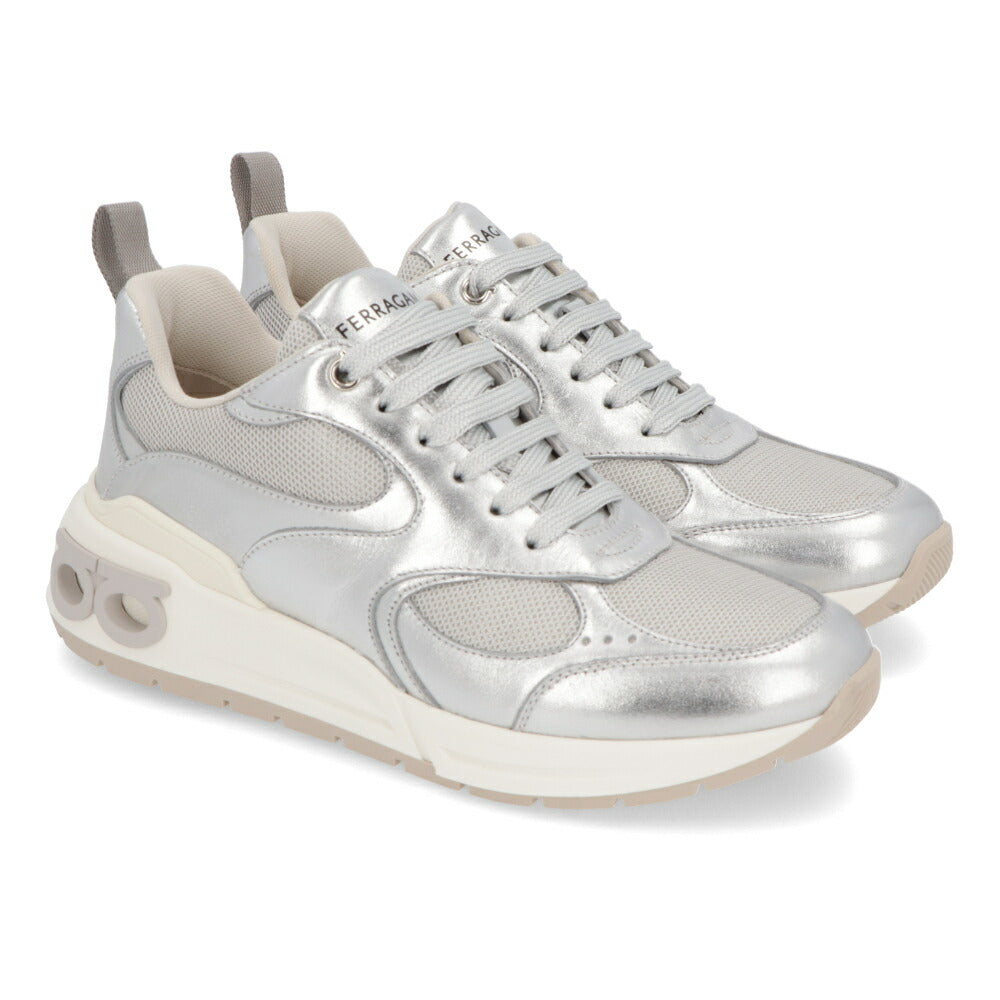 FERRAGAMO スニーカー COSMA LUX シルバー 厚底 0763645