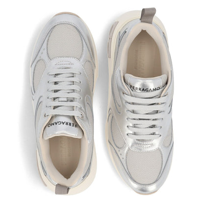 FERRAGAMO スニーカー COSMA LUX シルバー 厚底 0763645