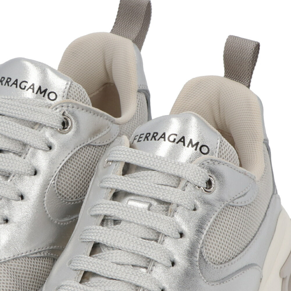 FERRAGAMO スニーカー COSMA LUX シルバー 厚底 0763645