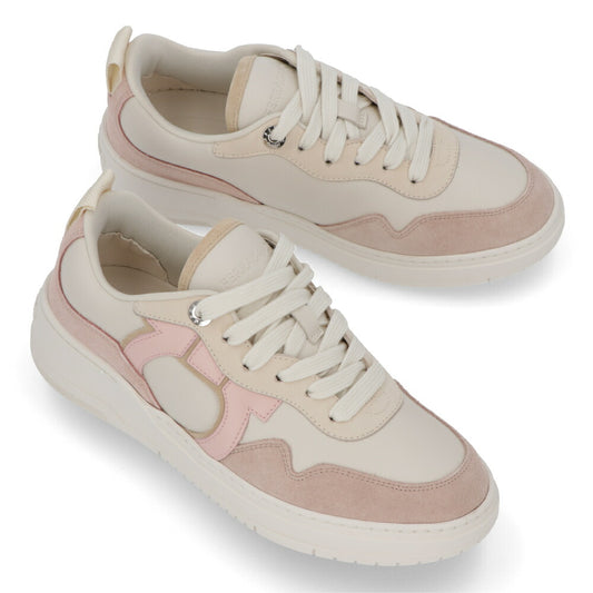 FERRAGAMO スニーカー S DANIA ホワイト×ピンク ガンチーニ 0769717