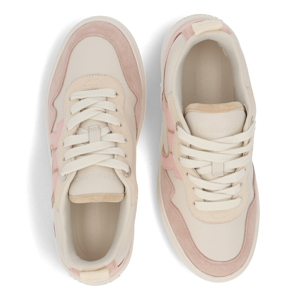 FERRAGAMO スニーカー S DANIA ホワイト×ピンク ガンチーニ 0769717