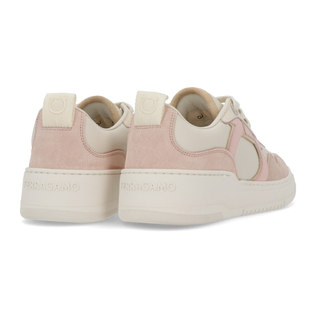 FERRAGAMO スニーカー S DANIA ホワイト×ピンク ガンチーニ 0769717