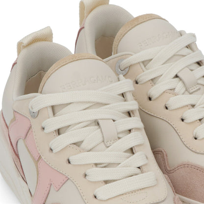 FERRAGAMO スニーカー S DANIA ホワイト×ピンク ガンチーニ 0769717