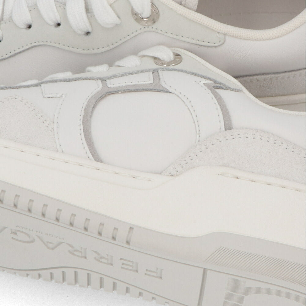 FERRAGAMO スニーカー DANIA ホワイト レザー 0770225