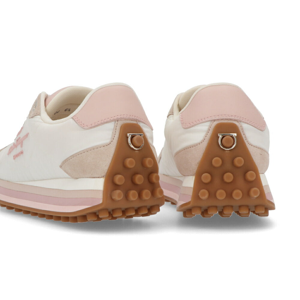 FERRAGAMO スニーカー IGGY ホワイト×ピンク ロゴ 0756564