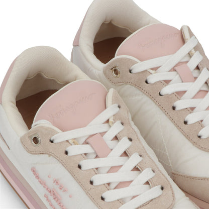 FERRAGAMO スニーカー IGGY ホワイト×ピンク ロゴ 0756564