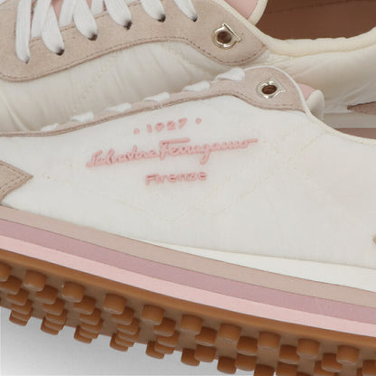 FERRAGAMO スニーカー IGGY ホワイト×ピンク ロゴ 0756564