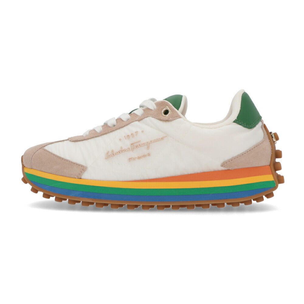 FERRAGAMO スニーカー IGGY ベージュ系 レインボー 0756565