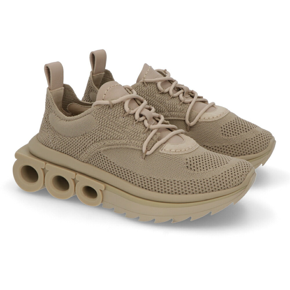 FERRAGAMO スニーカー NIMA KNIT ベージュ 0760869