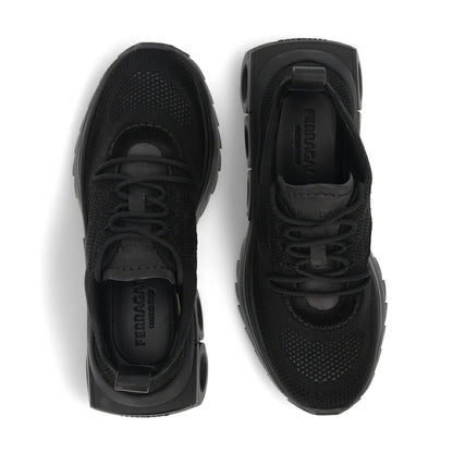 FERRAGAMO スニーカー NIMA KNIT NERO ナイロン 0760871