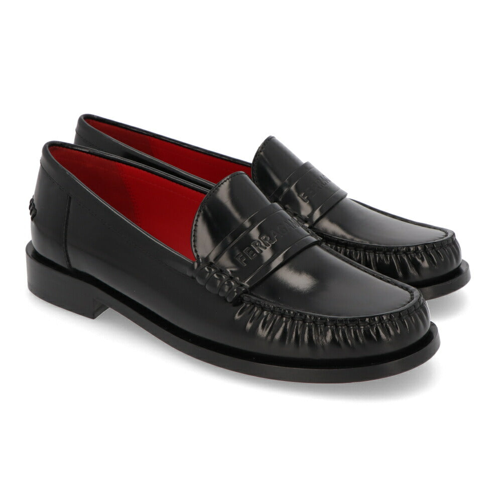 FERRAGAMO IRINA  ブラック ローファー  0763989