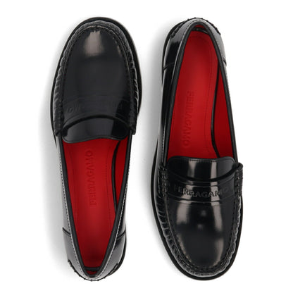 FERRAGAMO IRINA  ブラック ローファー  0763989