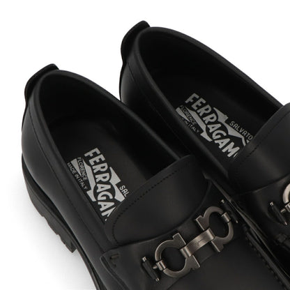 FERRAGAMO DAVID ブラック ローファー 0671792
