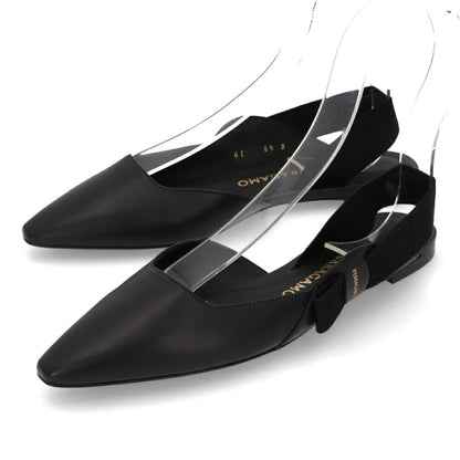 FERRAGAMO サンダル VANIA ブラック ヒールなし 0763420