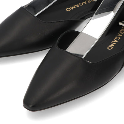 FERRAGAMO サンダル VANIA ブラック ヒールなし 0763420