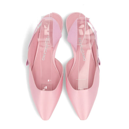 FERRAGAMO パンプス VANIA T　 ピンク ポインテッドトゥ ヒールなし 0763443