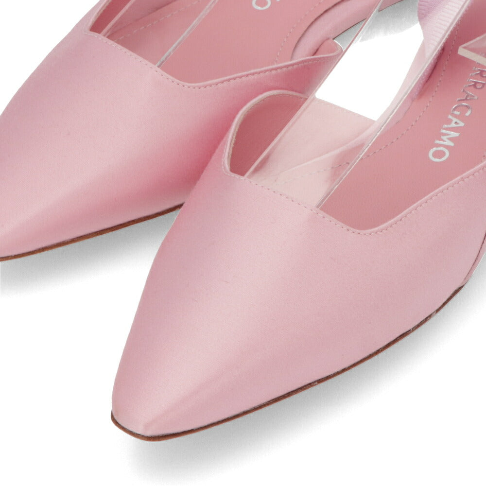 FERRAGAMO パンプス VANIA T　 ピンク ポインテッドトゥ ヒールなし 0763443