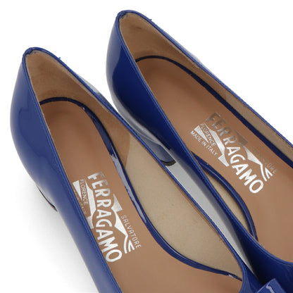 FERRAGAMO パンプス VARA ブルー 0763694