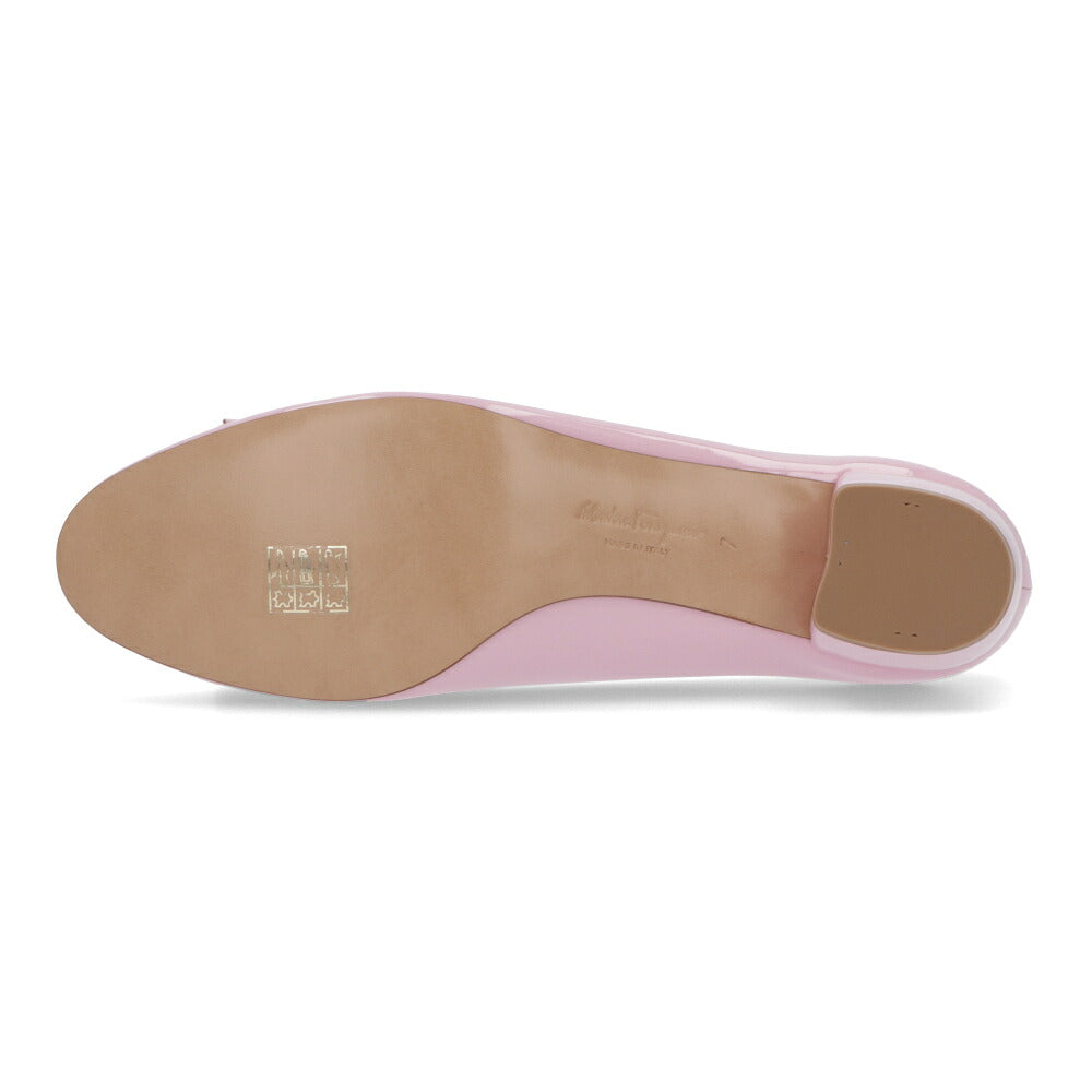 FERRAGAMO パンプス VARA ピンク ヴァラリボン ヒールあり 0763695