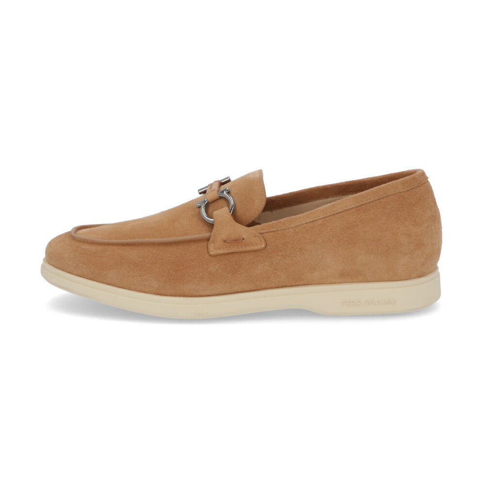 FERRAGAMO レザーシューズ キャメル スエード ローファー ビジネスシューズ ローファー M COSIMO 774177
