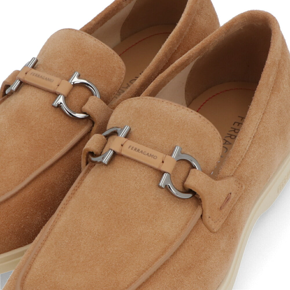 FERRAGAMO レザーシューズ キャメル スエード ローファー ビジネス