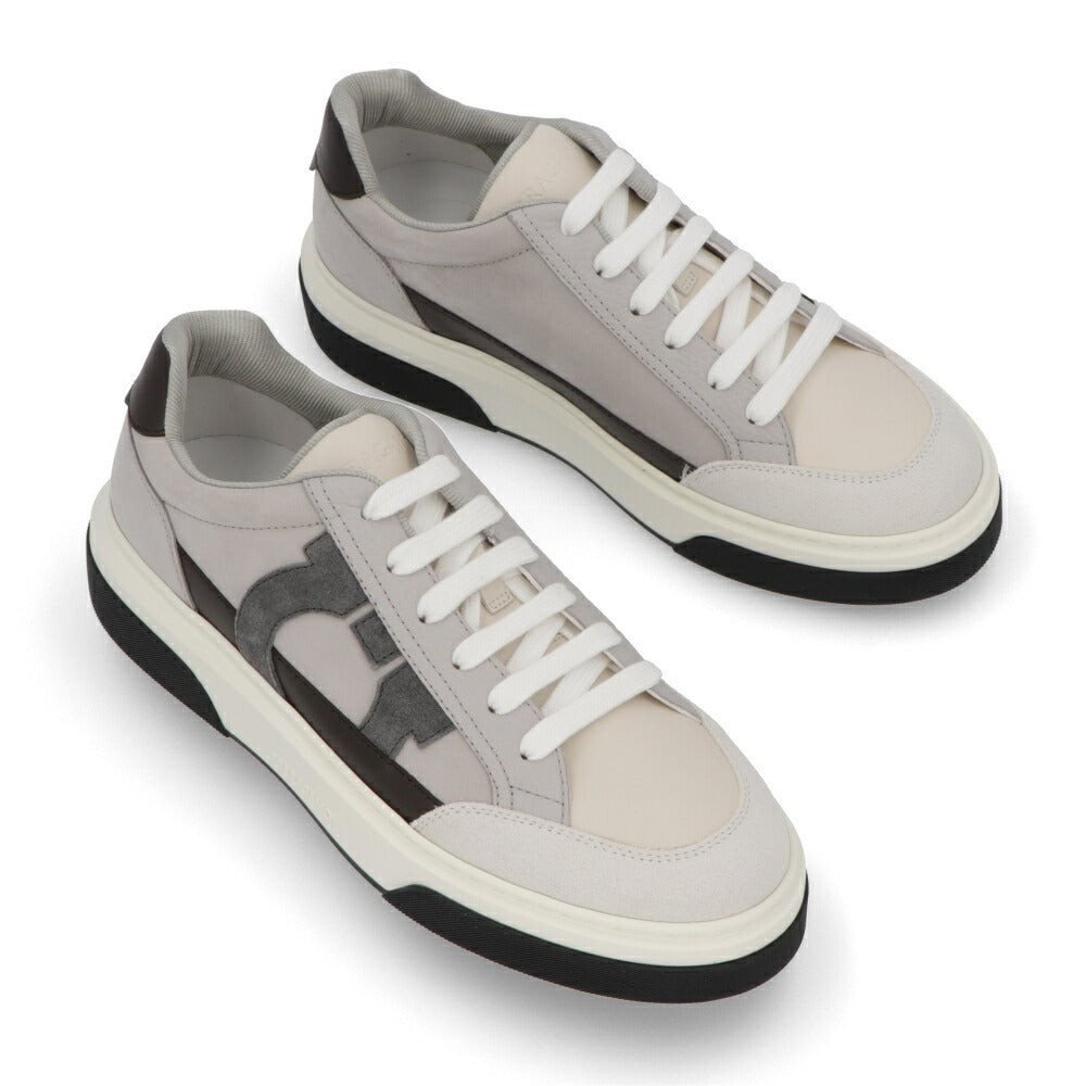 FERRAGAMO スニーカー グレー系 ガンチーニ カジュアルシューズ レースアップ  M CASSINA GANC 769375