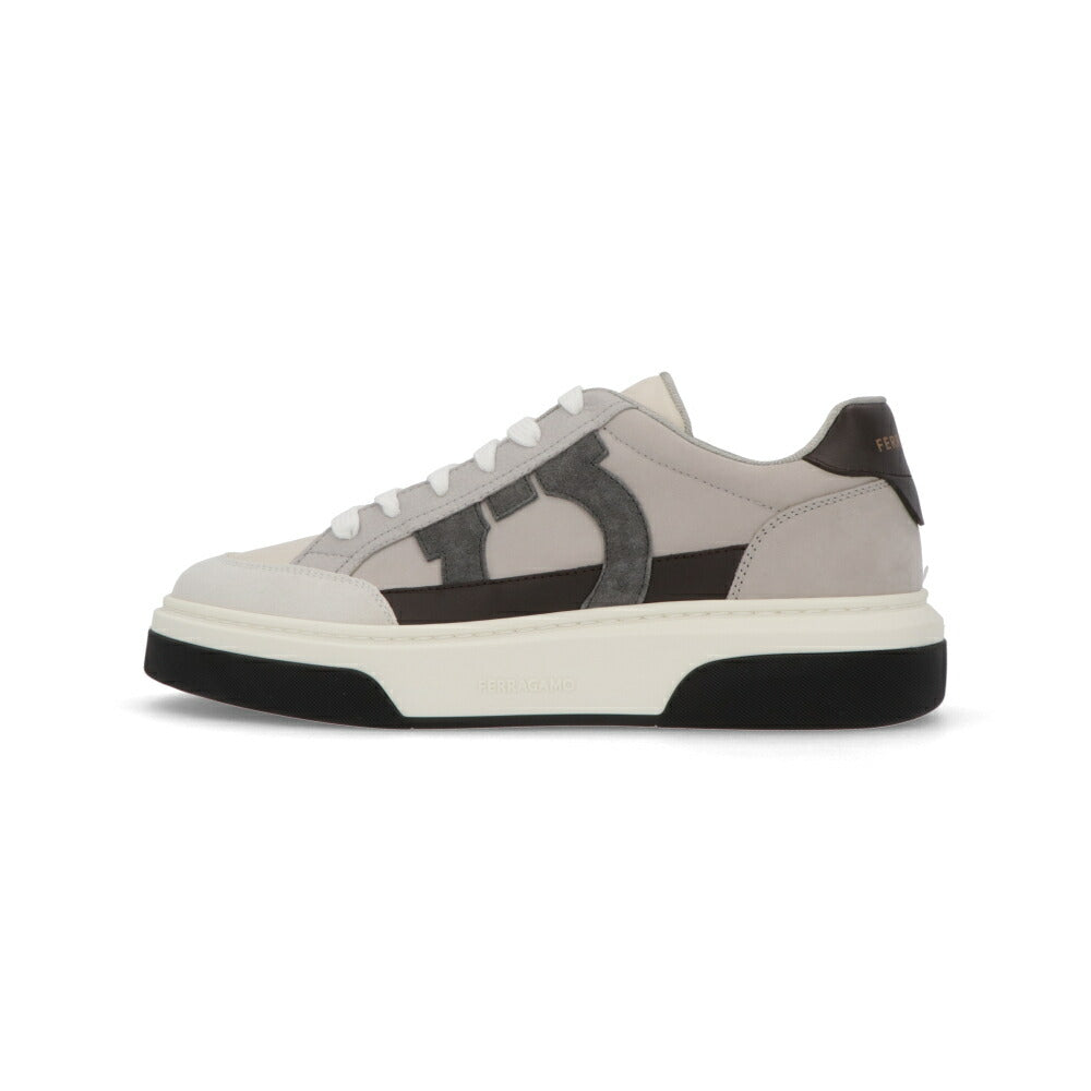 FERRAGAMO スニーカー グレー系 ガンチーニ カジュアルシューズ レースアップ  M CASSINA GANC 769375