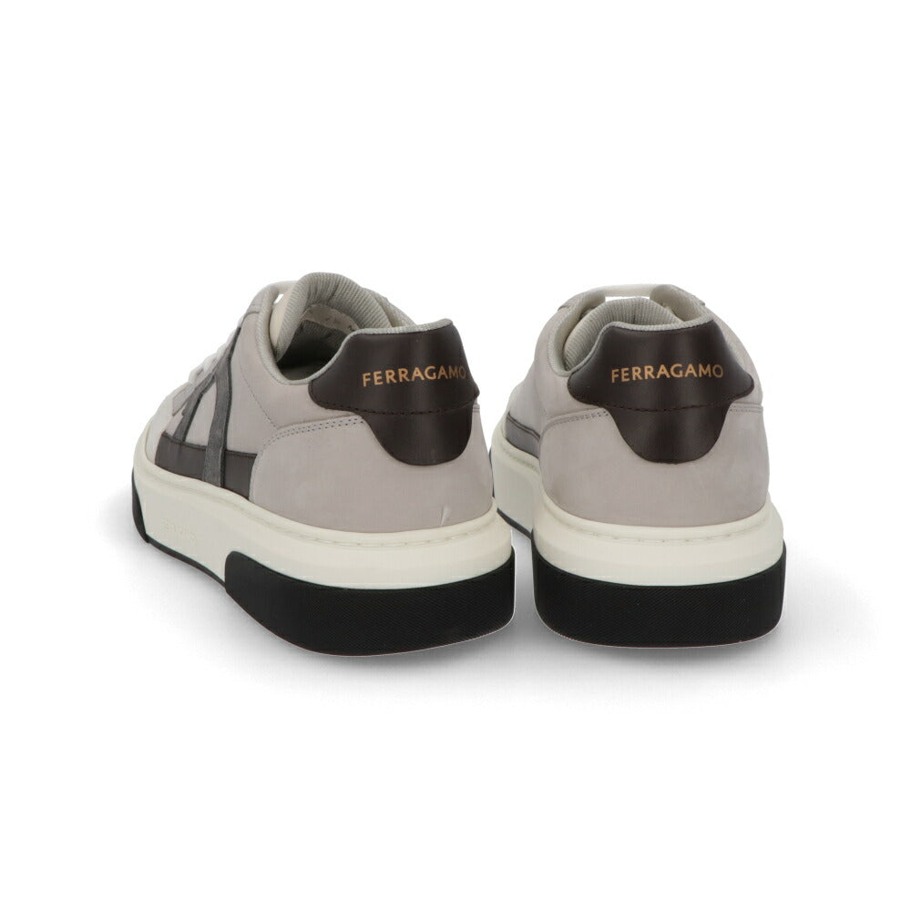 FERRAGAMO スニーカー グレー系 ガンチーニ カジュアルシューズ レースアップ  M CASSINA GANC 769375