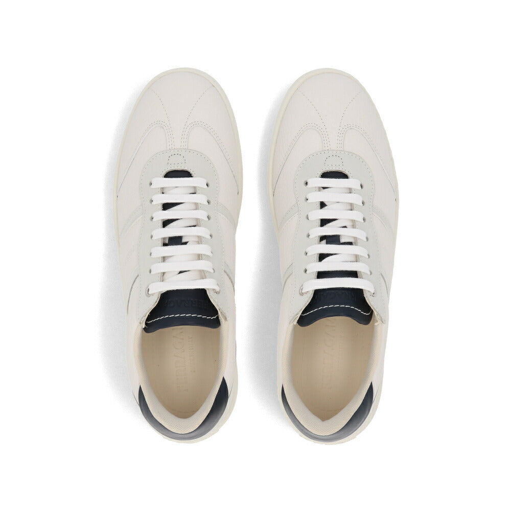 FERRAGAMO フェラガモ  スニーカー ネイビー×ライトグレー カーフ コントラストカラー レースアップ  M ACHILLE 1 763468