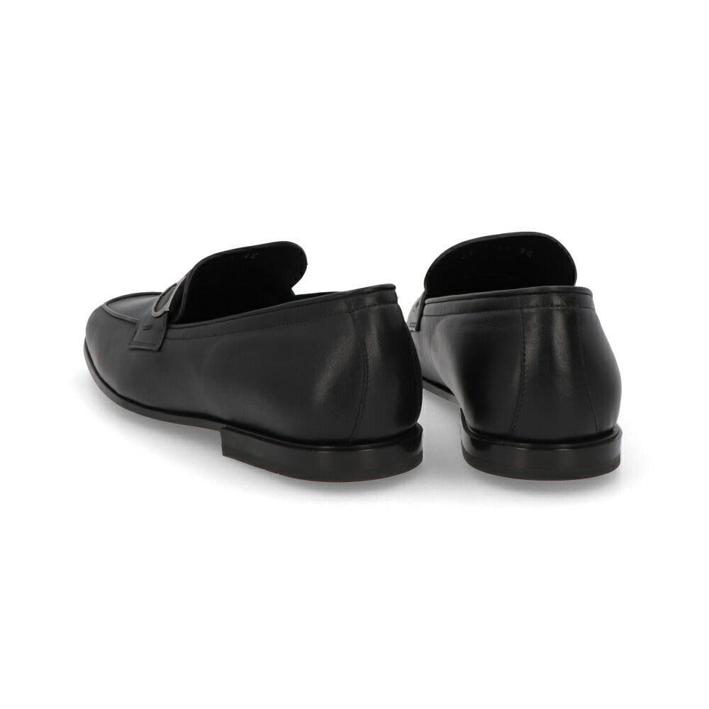 FERRAGAMOシューズ ブラック ガンチーニ ローファー M CRYSTAL 776766