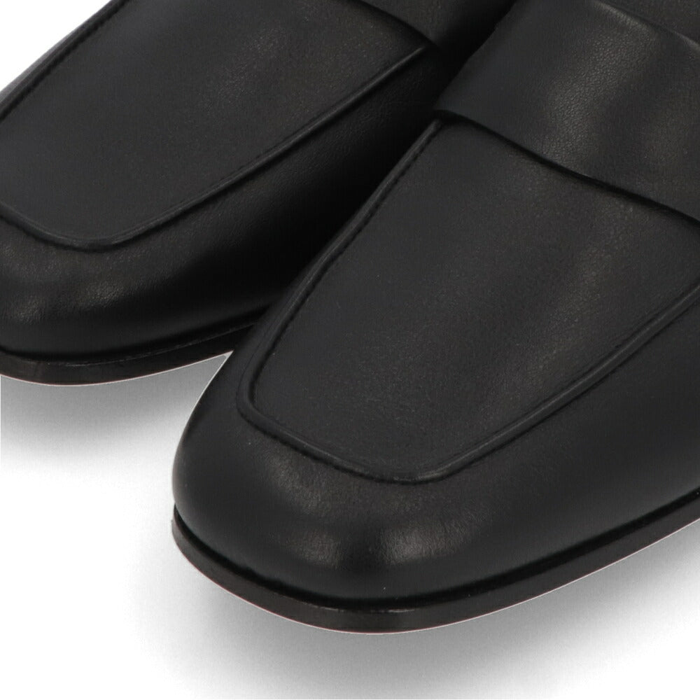 FERRAGAMOシューズ ブラック ガンチーニ ローファー M CRYSTAL 776766