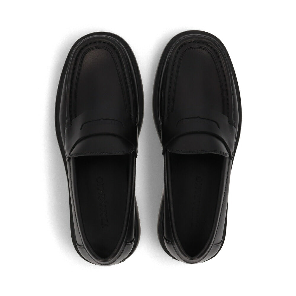 FERRAGAMO フェラガモ  ブラック ローファー カジュアルシューズ ビジネスシューズ M DONNY 769147