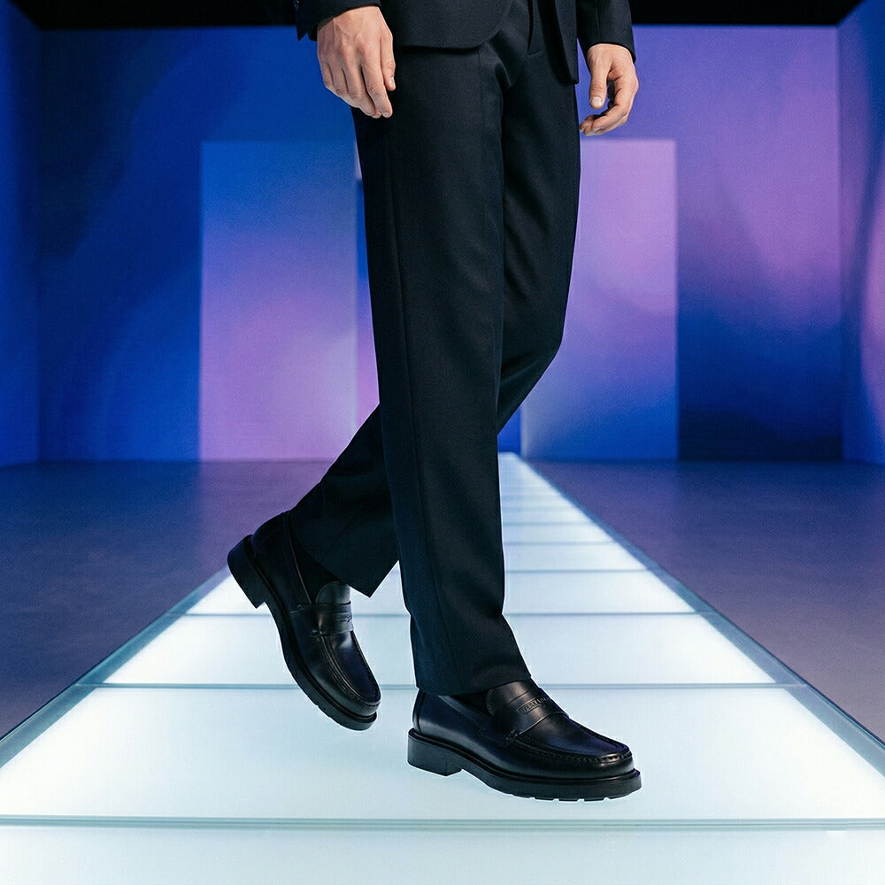 FERRAGAMO フェラガモ  ブラック ローファー カジュアルシューズ ビジネスシューズ M DONNY 769147