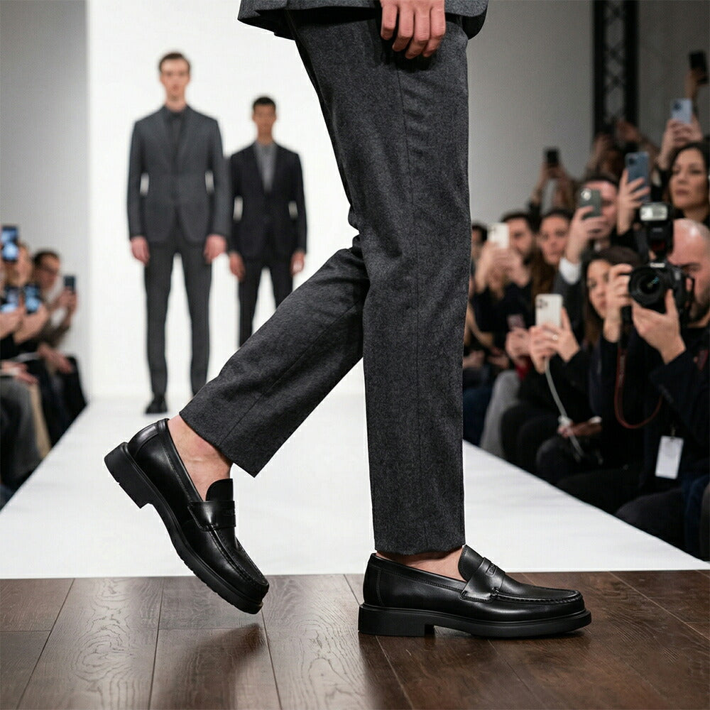 FERRAGAMO フェラガモ  ブラック ローファー カジュアルシューズ ビジネスシューズ M DONNY 769147