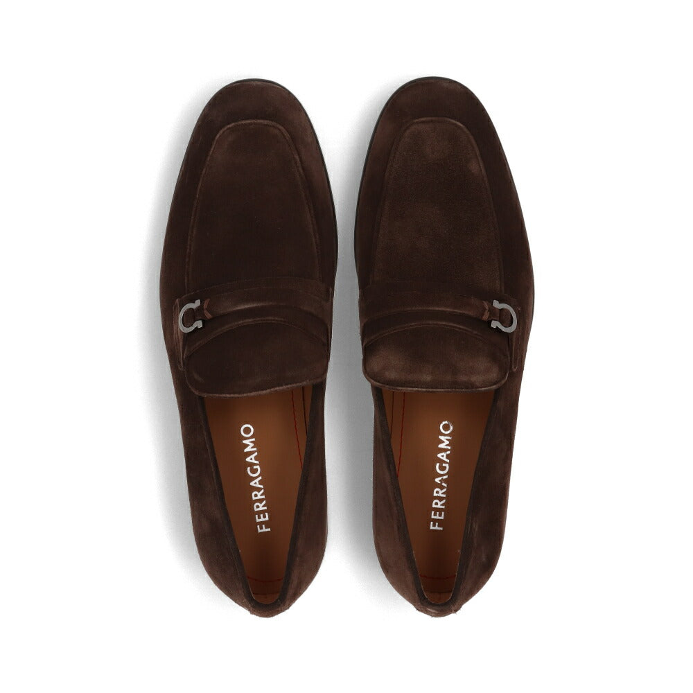FERRAGAMO フェラガモ  ブラウン スエード ローファー カジュアルシューズ ビジネスシューズ M DESIO 774301