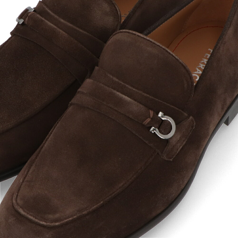 FERRAGAMO フェラガモ  ブラウン スエード ローファー カジュアルシューズ ビジネスシューズ M DESIO 774301