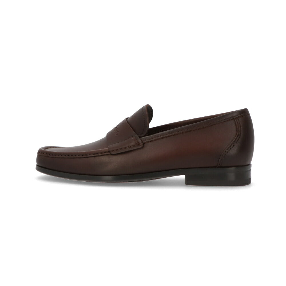 FERRAGAMO フェラガモ  ブラウン ローファー ロゴ ビジネスシューズ M DUPONT 768168