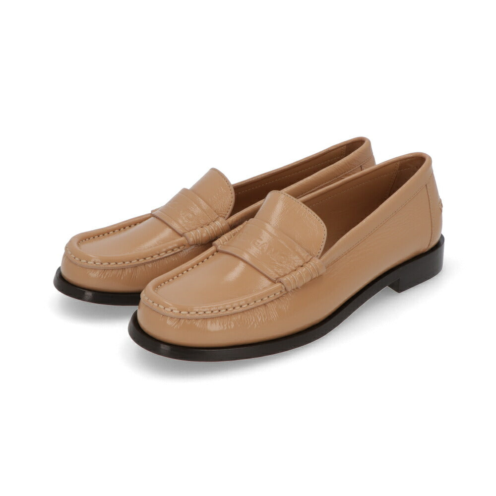 FERRAGAMO キャメル ロゴ カジュアルシューズ ローファー IRINA S 771236
