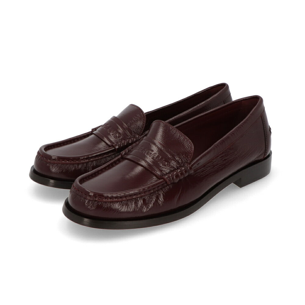 FERRAGAMO ボルドー ロゴ カジュアルシューズ ローファー IRINA S 771238