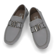 FERRAGAMO フェラガモ  グレー モカシン ドライビングシューズ カジュアルシューズ 754182