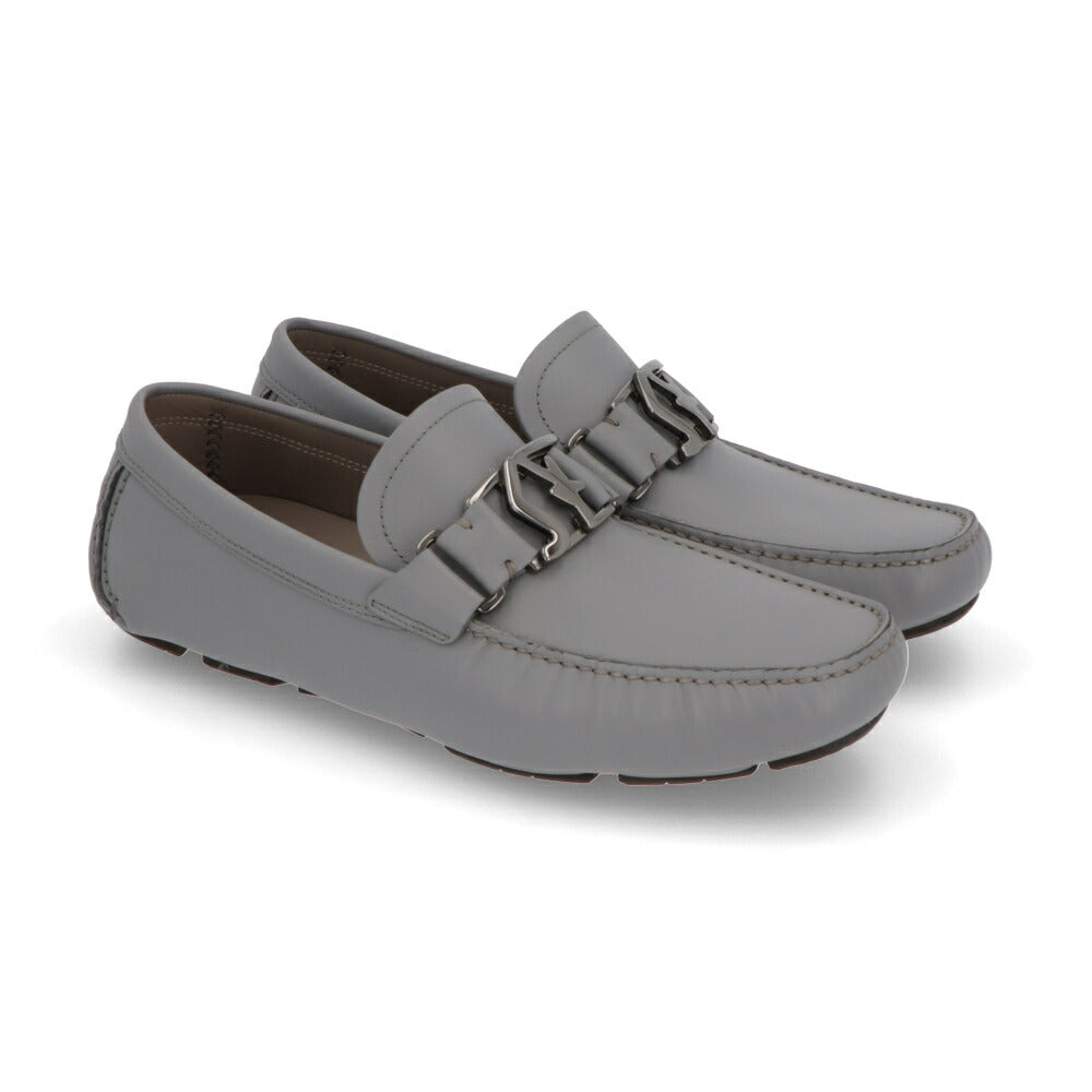 FERRAGAMO グレー モカシン ドライビングシューズ カジュアルシューズ 754182