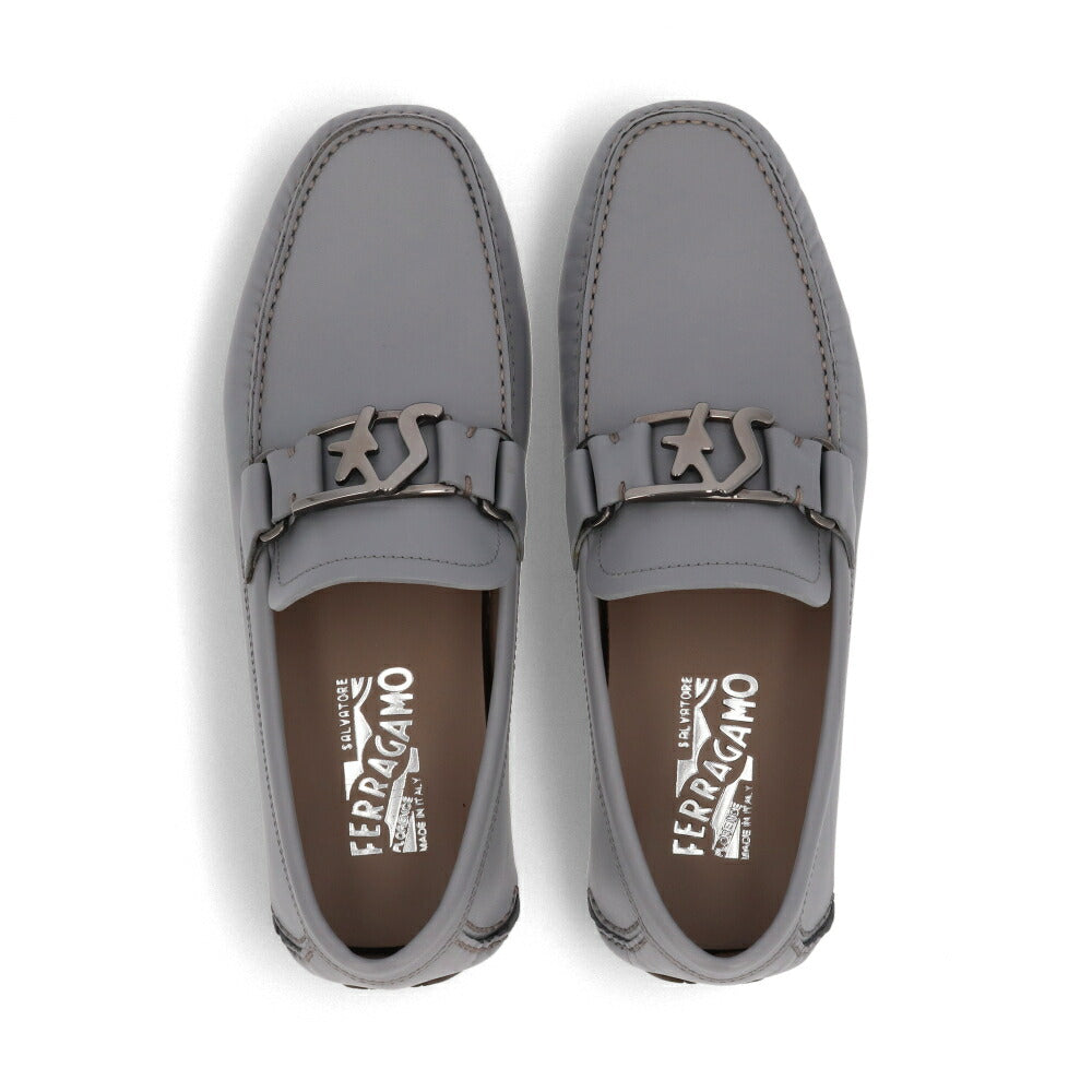 FERRAGAMO フェラガモ  グレー モカシン ドライビングシューズ カジュアルシューズ 754182