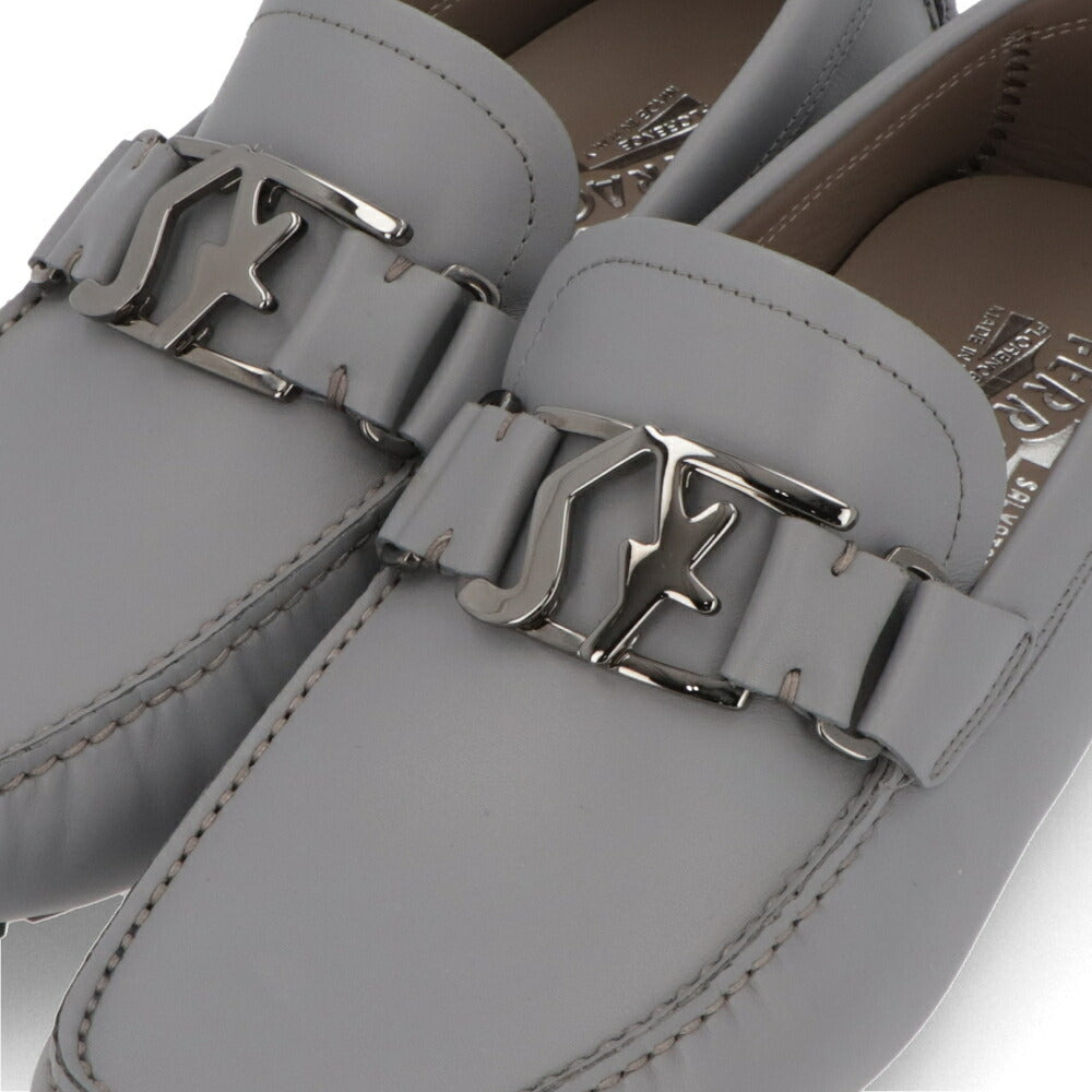 FERRAGAMO フェラガモ  グレー モカシン ドライビングシューズ カジュアルシューズ 754182