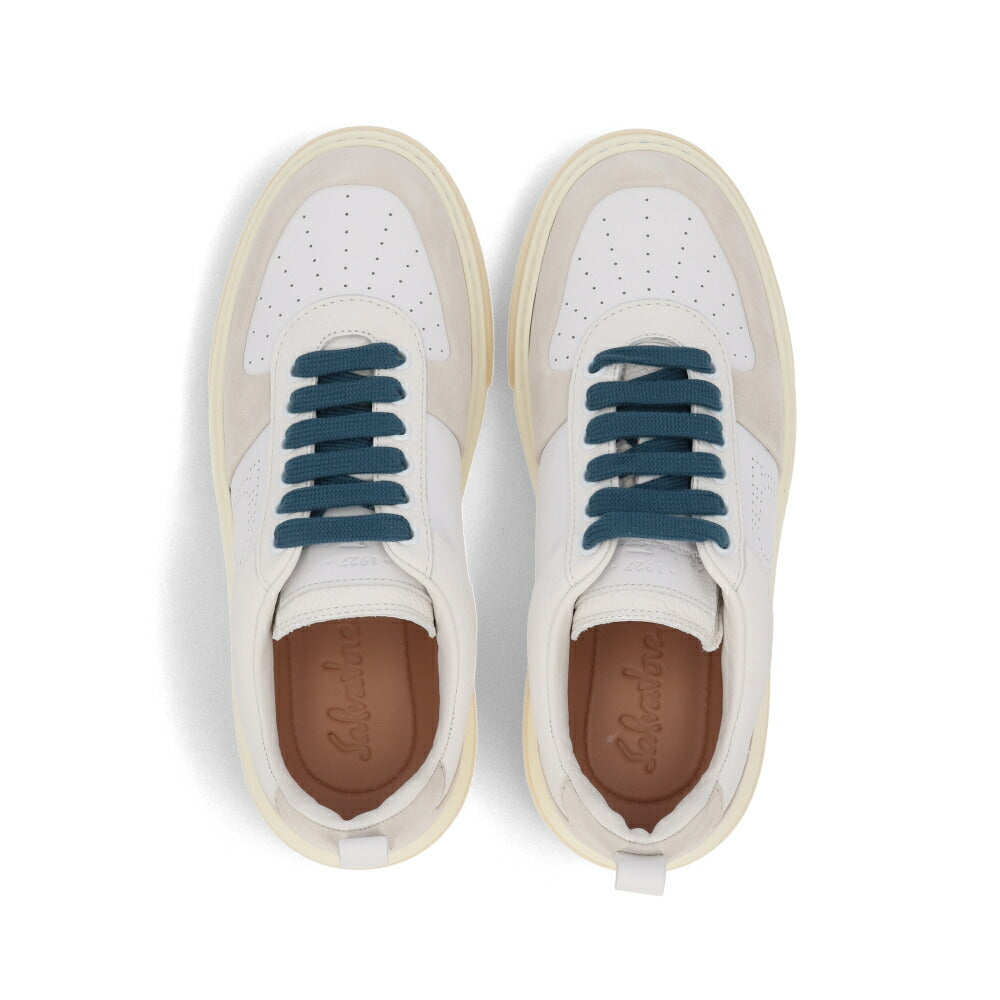 FERRAGAMO スニーカー S CASSINA LOW アイボリー系 ローカットスニーカー 758141