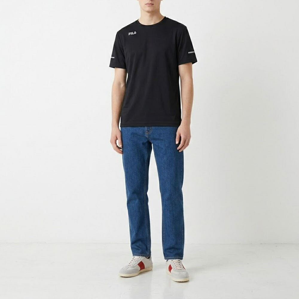 FILA Tシャツ ブラック スポーツウェア 半袖 FS2RSE2202M